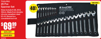 SuperCheap Auto 25 Pce Spanner Set offer