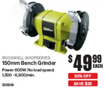 SuperCheap Auto 150mm Bench Grinder offer