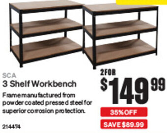 SuperCheap Auto 3 Shelf Workbench offer