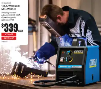 SuperCheap Auto 135A Weldskill MIG Welder offer