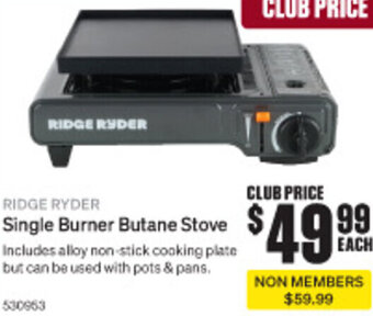Single Burner Butane Stove