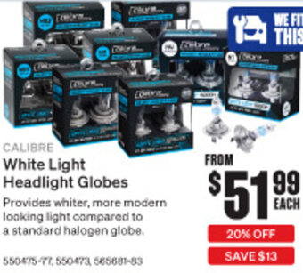 SuperCheap Auto White Light Headlight Globes offer
