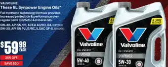 SuperCheap Auto Valvoline These 6L Synpower Engine Oil offer