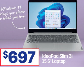 Officeworks IdeaPad Slim 3i 15.6" Laptop offer