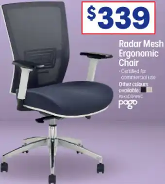 Radar Mesh Ergonomic Chair