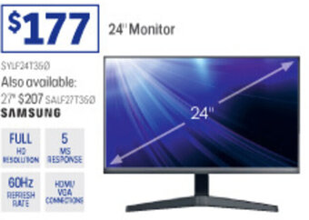 Officeworks 24" Monitor offer