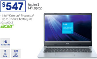 Officeworks Aspire 1 14" Laptop offer