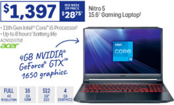 Nitro 5 15.6" Gaming Laptop