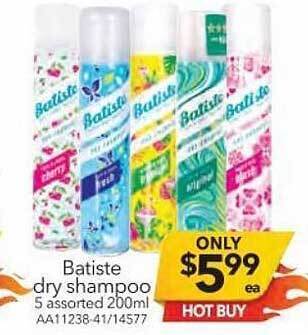 Cheap as Chips Batiste Dry Shampoo offer