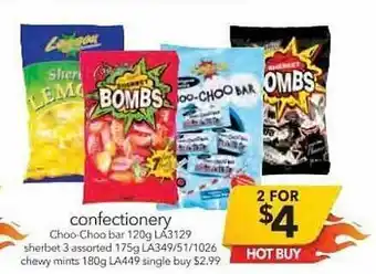 Cheap as Chips Confectionery Choo-choo Bar offer