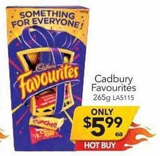 Cheap as Chips Cadbury Favourites offer