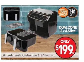 Cheap as Chips Kc Dual-zoned Digital Air Fryer offer