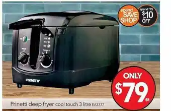 Cheap as Chips Prinetti Deep Fryer Cool Touch offer