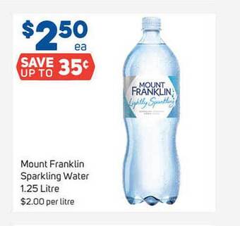 Foodland Mount Franklin Sparkling Water offer
