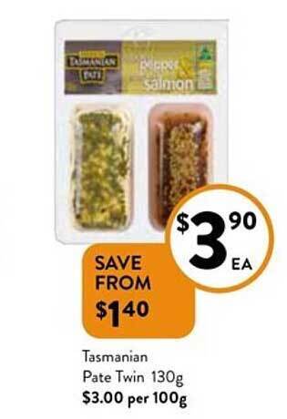 Foodworks Tasmanian Pate Twin offer