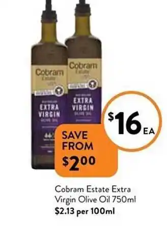 Foodworks Cobram Estate Extra Virgin Olive Oil offer