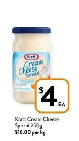 Foodworks Kraft Cream Cheese Spread offer