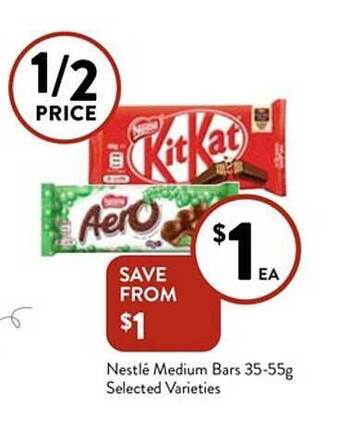 Foodworks Nestlé Medium Bars offer