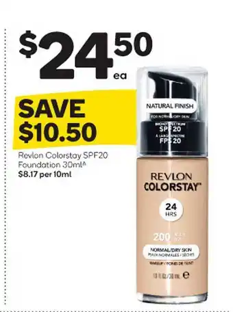 Woolworths Revlon Colorstay Foundation offer