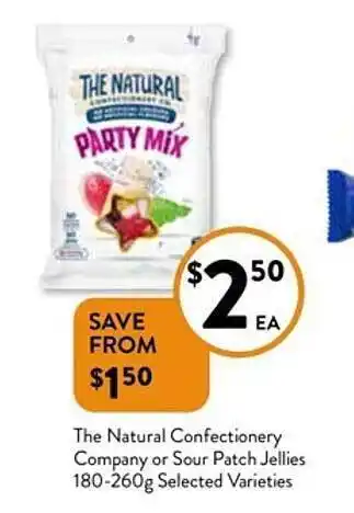 The Natural Confectionery Company Or Sour Patch Jellies