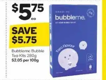 Woolworths Bubbleme Bubble Tea Kits offer