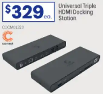 Officeworks Universal Triple HDMI Docking Station offer
