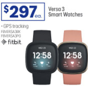 Officeworks Versa 3 Smart Watches offer