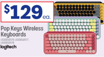 Officeworks Pop Keys Wireless Keyboard offer