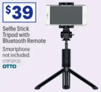 Selfie Stick Tripod With Bluetooth Remote