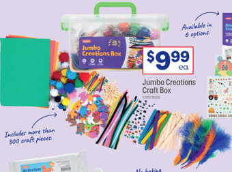 Officeworks Jumbo Creations Craft Box offer