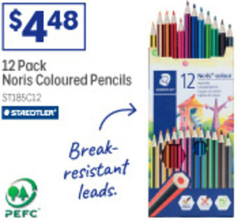 12 Pack Noris Coloured Pencils