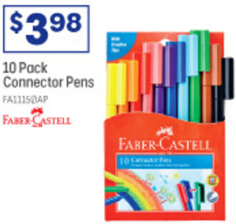 Officeworks 10 Pack Connector Pens offer