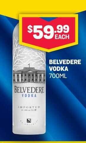 Bottlemart Belvedere Vodka offer