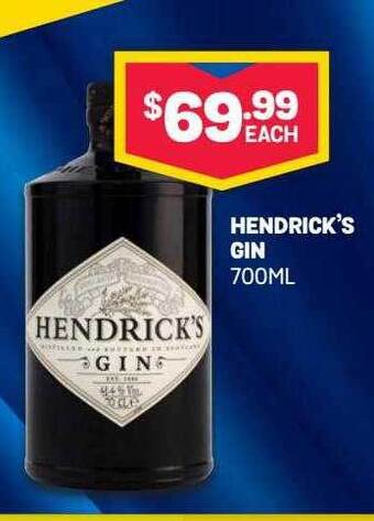 Bottlemart Hendrick's Gin offer