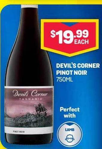 Bottlemart Devil's Corner Pinot Noir offer