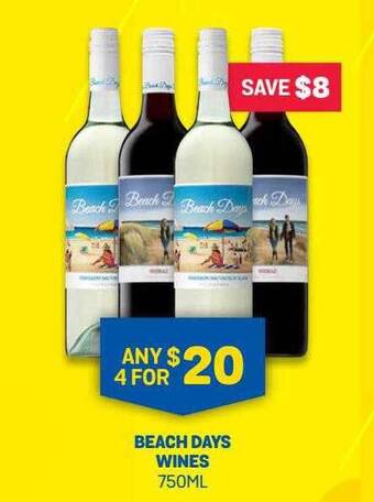 Bottlemart Beach Days Wines offer