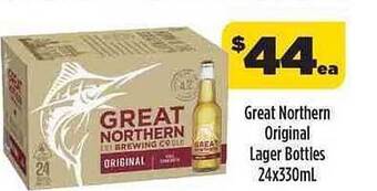 Liquorland Great Northern Original Lager Bottles offer