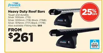 Repco Prorack Heavy Duty Roof Bars offer