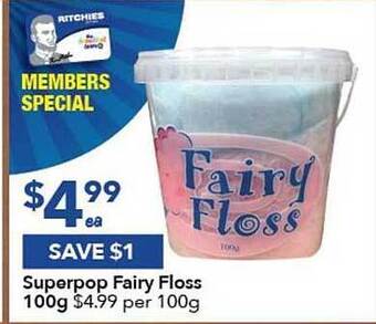 Ritchies Superpop Fairy Floss offer