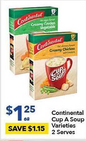 Ritchies Continental Cup A Soup offer