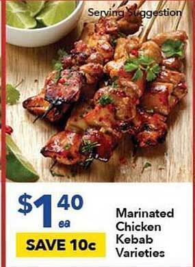 Ritchies Marinated Chicken Kebab Varieties offer