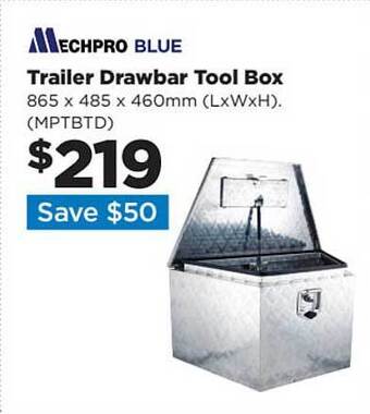 Repco Mechpro Blue Trailer Drawbar Tool Box offer