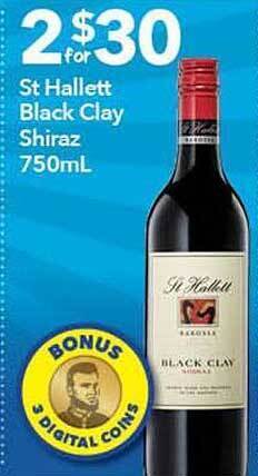 Ritchies St Hallett Black Clay Shiraz offer