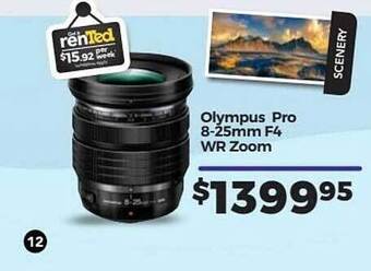 Teds Cameras Olympus Pro 8-25mm F4 Wr Zoom offer