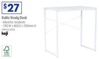 Officeworks Kallis Study Desk offer