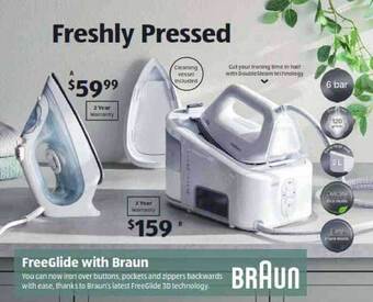 ALDI Freeglide With Braun Freshly Pressed offer