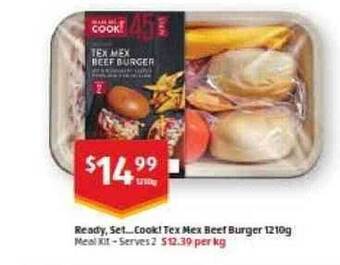 ALDI Ready Set...cook! Tex Mex Beef Burger offer
