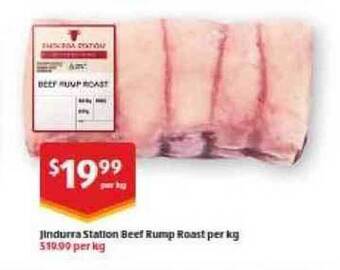ALDI Jindurra Station Beef Rump Roast offer
