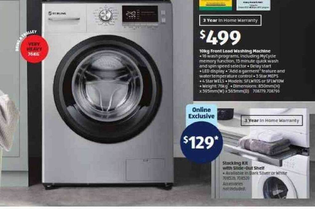 Aldi front load on sale washing machine