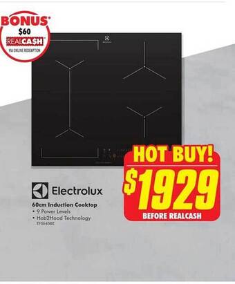 The Good Guys Electrolux 60cm Induction Cooktop offer